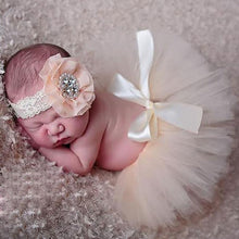 Load image into Gallery viewer, Newborn Baby Infant Costume Outfit Princess Tutu Skirt Matching Headband New Newborn Baby Princess Design Photography Props