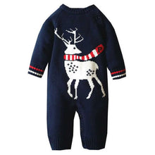 Load image into Gallery viewer, Newborn Baby Clothes Winter Crochet Baby Clothing Infant Christmas Outfits Deer Knit Warm Baby Halloween Costumes Winter Romper