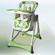 Load image into Gallery viewer, Folding Chair Plastic Metal Baby Dining Chair,Adjustable Baby Booster Seat High Chair Portable Cadeira Infantil,Cadeira ParaBebe