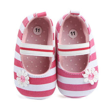 Load image into Gallery viewer, Newborn baby girls shoes canvas Cute Solid Infant Anti-slip New Born Baby Shoes Casual Shoes