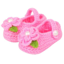 Load image into Gallery viewer, Lovely Infant Toddler Princess First Walkers Newborn Baby Girls Kid Prewalker Soft Soled Shoe Flower Knitting Shoes Footwear