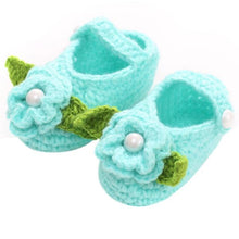 Load image into Gallery viewer, Lovely Infant Toddler Princess First Walkers Newborn Baby Girls Kid Prewalker Soft Soled Shoe Flower Knitting Shoes Footwear