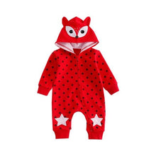 Load image into Gallery viewer, New Born Baby Hooded Overalls Newborn Rompers Toddler Boys Girls Long Sleeve Animal Halloween Costume Baby Warm Infant Jumpsuit