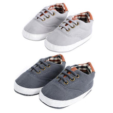 Load image into Gallery viewer, Toddler Baby Canvas Shoes Laces Casual Sneaker Soft Sole First Walker Anti-skid Sneaker Shoes for Children Kids Girls Footwear