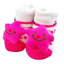 Load image into Gallery viewer, Pink Baby Anti-slip Socks Cotton Boots