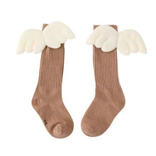 Load image into Gallery viewer, Girls Leg Warm Wing Stripes Socks