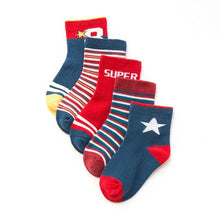 Load image into Gallery viewer, 5 Pairs Baby Girls  Socks Character Print