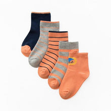 Load image into Gallery viewer, 5 Pairs Baby Girls  Socks Character Print
