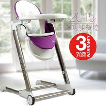 Load image into Gallery viewer, High Quality Export Aluminium Frame Baby Feeding Chair Food Tray Included Booster Newborn Seat Can Sleep baby high chair