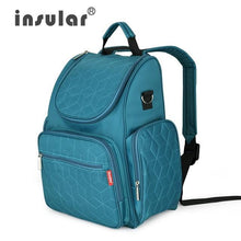 Load image into Gallery viewer, Insular Elegant Baby Diaper Backpacks Bags Nappy Stroller Bags Multifunctional Maternity Changing Bags For Mommy Women Backpacks