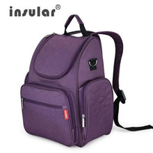 Load image into Gallery viewer, Insular Elegant Baby Diaper Backpacks Bags Nappy Stroller Bags Multifunctional Maternity Changing Bags For Mommy Women Backpacks