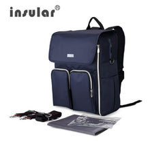 Load image into Gallery viewer, Insular Elegant Baby Diaper Backpacks Bags Nappy Stroller Bags Multifunctional Maternity Changing Bags For Mommy Women Backpacks