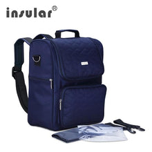 Load image into Gallery viewer, Insular Elegant Baby Diaper Backpacks Bags Nappy Stroller Bags Multifunctional Maternity Changing Bags For Mommy Women Backpacks