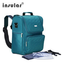 Load image into Gallery viewer, Insular Elegant Baby Diaper Backpacks Bags Nappy Stroller Bags Multifunctional Maternity Changing Bags For Mommy Women Backpacks