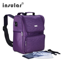 Load image into Gallery viewer, Insular Elegant Baby Diaper Backpacks Bags Nappy Stroller Bags Multifunctional Maternity Changing Bags For Mommy Women Backpacks