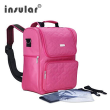 Load image into Gallery viewer, Insular Elegant Baby Diaper Backpacks Bags Nappy Stroller Bags Multifunctional Maternity Changing Bags For Mommy Women Backpacks