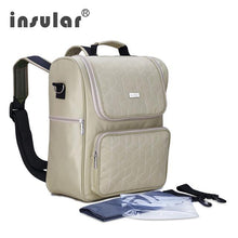Load image into Gallery viewer, Insular Elegant Baby Diaper Backpacks Bags Nappy Stroller Bags Multifunctional Maternity Changing Bags For Mommy Women Backpacks