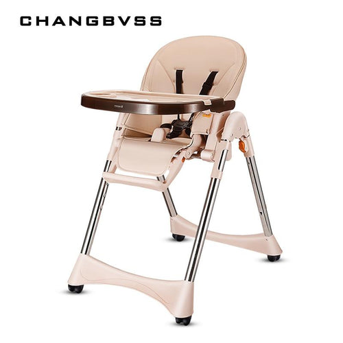 Luxury Multifunction Feeding Chair For Infant Kids Quality Wheels Baby High Chair Portable Four Colors Highchair Easy Cleaning