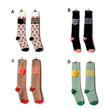 Load image into Gallery viewer, Knee Socks for Girls Bulb Striped