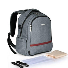 Load image into Gallery viewer, INSULAR Mummy Maternity Diaper Backpack Large Capacity Baby Nappy Stroller Bag Travel Backpack Desinger Nursing Bag Baby Care
