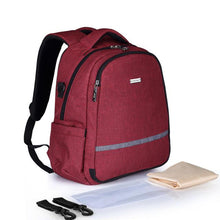 Load image into Gallery viewer, INSULAR Mummy Maternity Diaper Backpack Large Capacity Baby Nappy Stroller Bag Travel Backpack Desinger Nursing Bag Baby Care