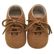 Load image into Gallery viewer, Hot Newborn Baby First Walk Shoes Girl Boy Soft Nubuck Leather Prewalker Anti-slip Shoes Moccasins Footwear Shoes Toddler Shoes