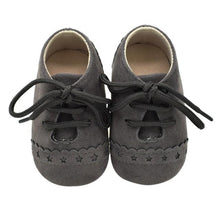 Load image into Gallery viewer, Hot Newborn Baby First Walk Shoes Girl Boy Soft Nubuck Leather Prewalker Anti-slip Shoes Moccasins Footwear Shoes Toddler Shoes
