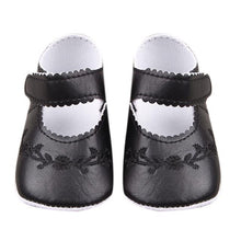Load image into Gallery viewer, Newborn Baby Soft Bottom Non-slip Shoes Girls  Summer Spring PU Embroidered Princess Cute Shoes Kids Toddler First Walker Shoes