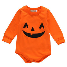 Load image into Gallery viewer, Halloween Baby Cotton Romper Newborn Baby Girl Boy Long Sleeve Romper Fall Pumpkin Body Suit 2017 New Halloween Costume Outfits