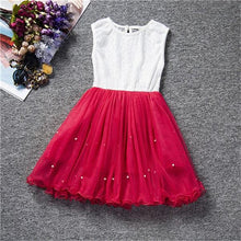Load image into Gallery viewer, Kids Baby Colorful Dress Halloween Carnival Party Costumes Sweet Girls School Casual Dress Rainbow Princess Girls 2 3 4 5 6 Year