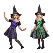 Load image into Gallery viewer, Kids Girls Little Witch Dress Baby Girls Halloween Playing Costume Children Carnival Masquerade Clothes Child Girl Party Clothes