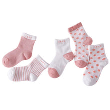 Load image into Gallery viewer, 5 Pair Baby Socks