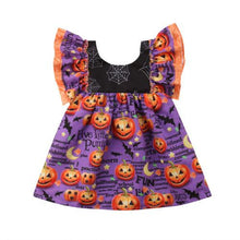 Load image into Gallery viewer, Kids Newborn Baby Girl Clothing Dresses Halloween Pumpkin Print Ruffles Costume Tutu Dress Party Clothes Girls 1-6Y