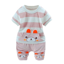 Load image into Gallery viewer, Kids Boys Girls Cartoon Suit Summer Clothes Sets Short Sleeve Tops Shorts 2 pcs Sets Children 0-36 Month Baby Costume