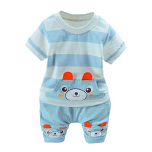 Load image into Gallery viewer, Kids Boys Girls Cartoon Suit Summer Clothes Sets Short Sleeve Tops Shorts 2 pcs Sets Children 0-36 Month Baby Costume