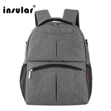 Load image into Gallery viewer, INSULAR Mummy Diaper Backpack Fashionable Large Capacity Mother Bag Multifunctional Travel Baby Backpack bag Nappy Bags