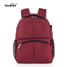 Load image into Gallery viewer, INSULAR Mummy Diaper Backpack Fashionable Large Capacity Mother Bag Multifunctional Travel Baby Backpack bag Nappy Bags