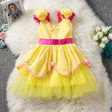 Load image into Gallery viewer, Halloween Costume Princess Girl Belle Dress Fancy Tutu Cinderella Dress Up Baby Kids Party Dresses For Girls Children Clothing
